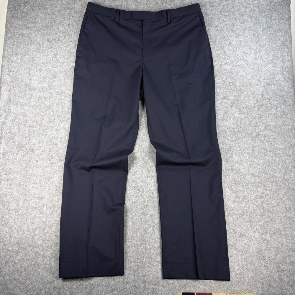 Banana Republic Pants Mens 36x32 Navy Marzotto Super 120s Wool Dress Trousers